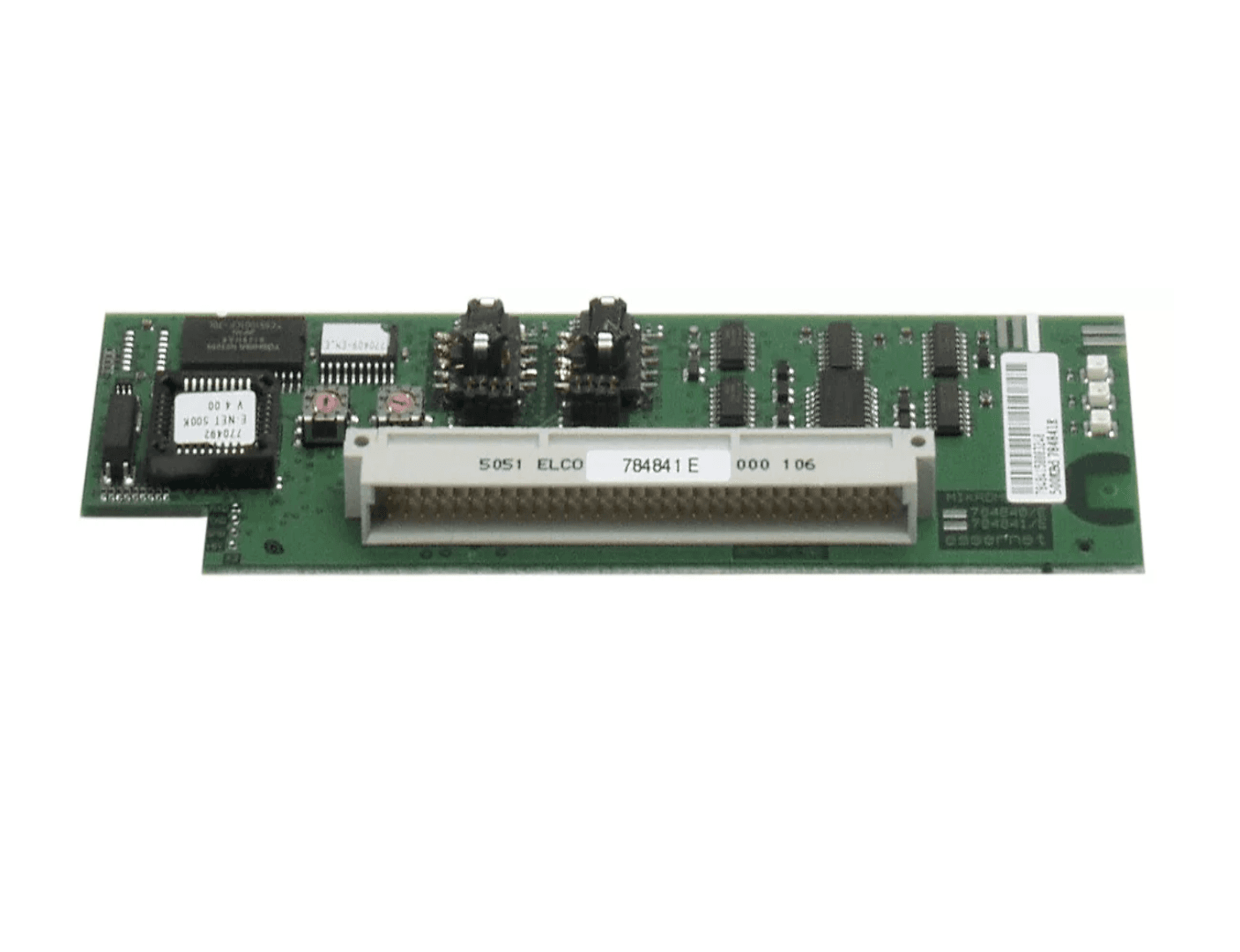 Micromodul essernet 784841.10, modul de interfață de rețea, cum ar fimodulul essernet Nr. art. 784840.10, însă pentru max. 31 de par ticipanțila rețea,cablu :IBM type 1,2,6 or similar (e.g. BELDEN 1634A),alimentare la 12V approx. 150 mA, viteza de transmitere a datelor: 500kBd.