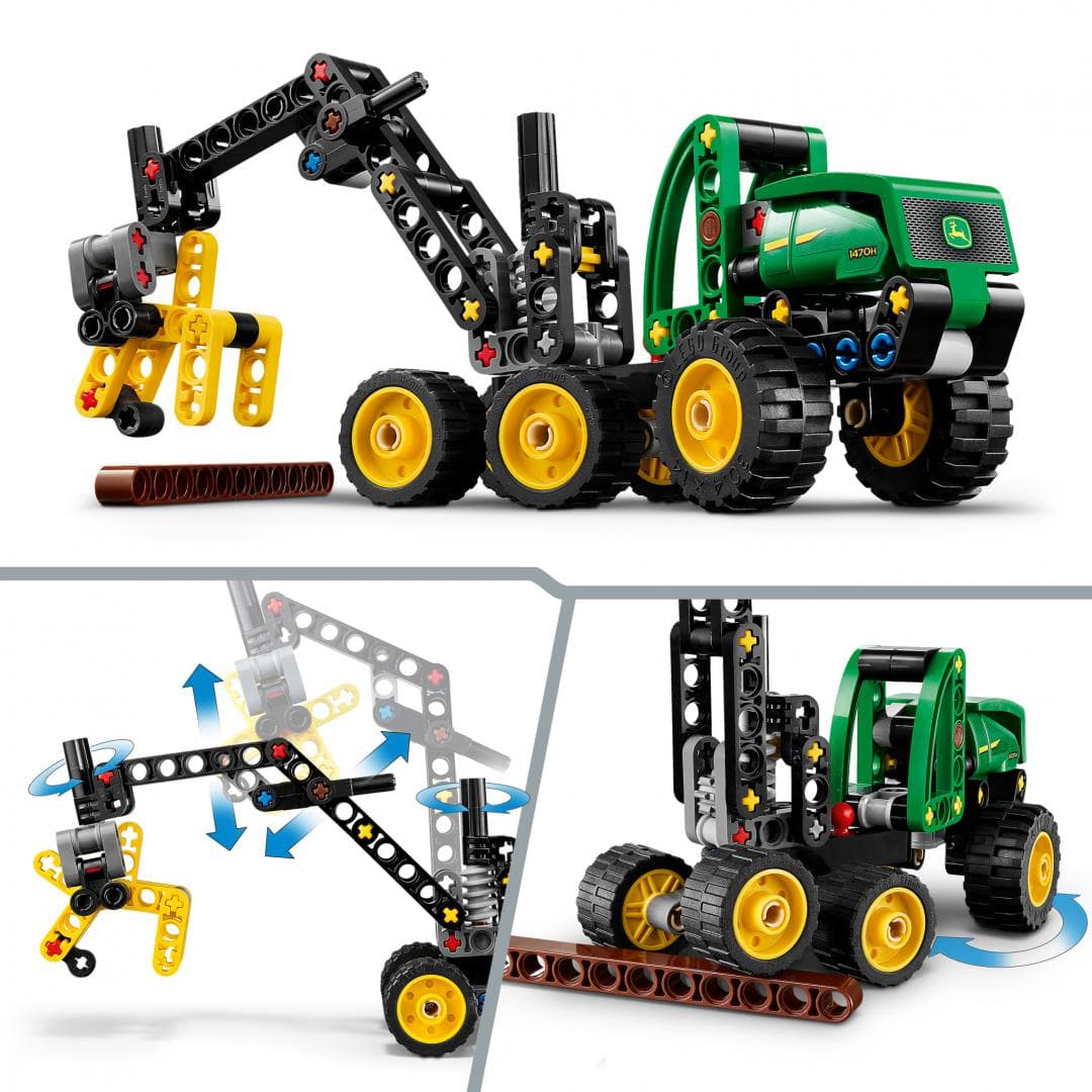 UTILAJ DE TAIAT SI STIVUIT COPACI JOHN DEERE LEGO42218 — miniatură