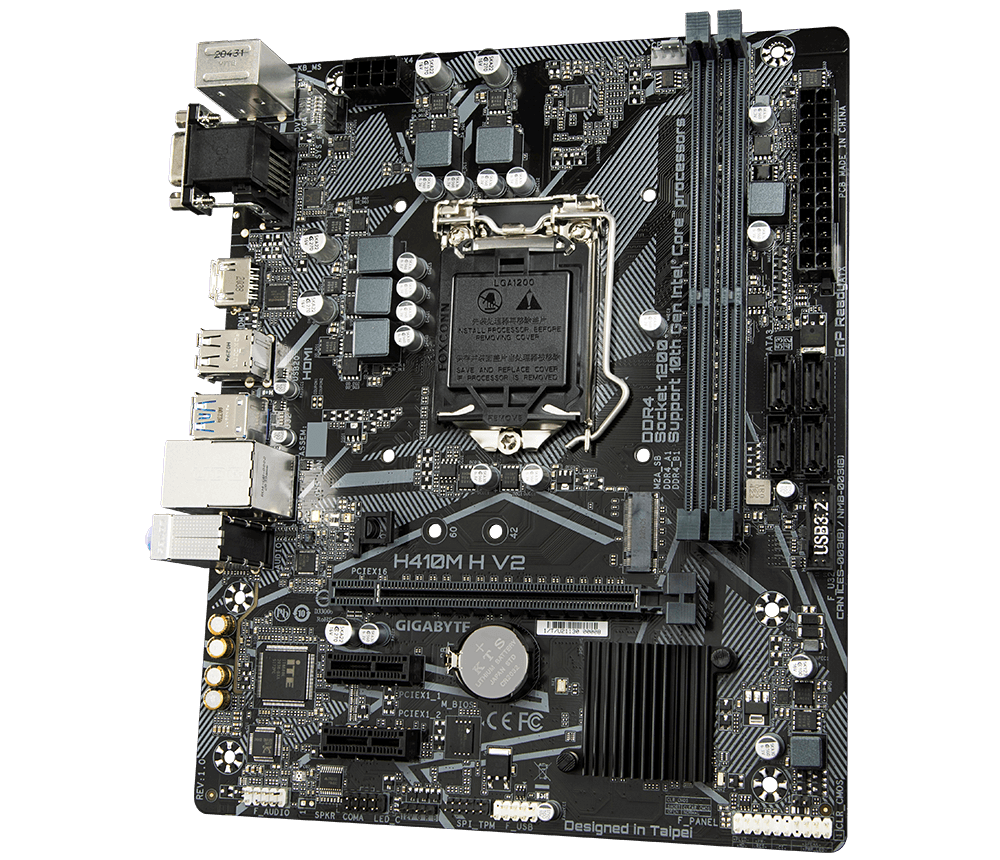 Placa de baza Gigabyte H410M H V2, Socket 1200, DDR4, Micro-ATX — miniatură