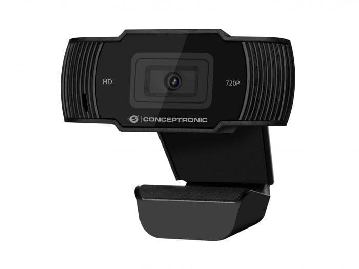 Camera Web Conceptronic AMDIS, rezolutie video HD, USB 2.0, Negru — miniatură