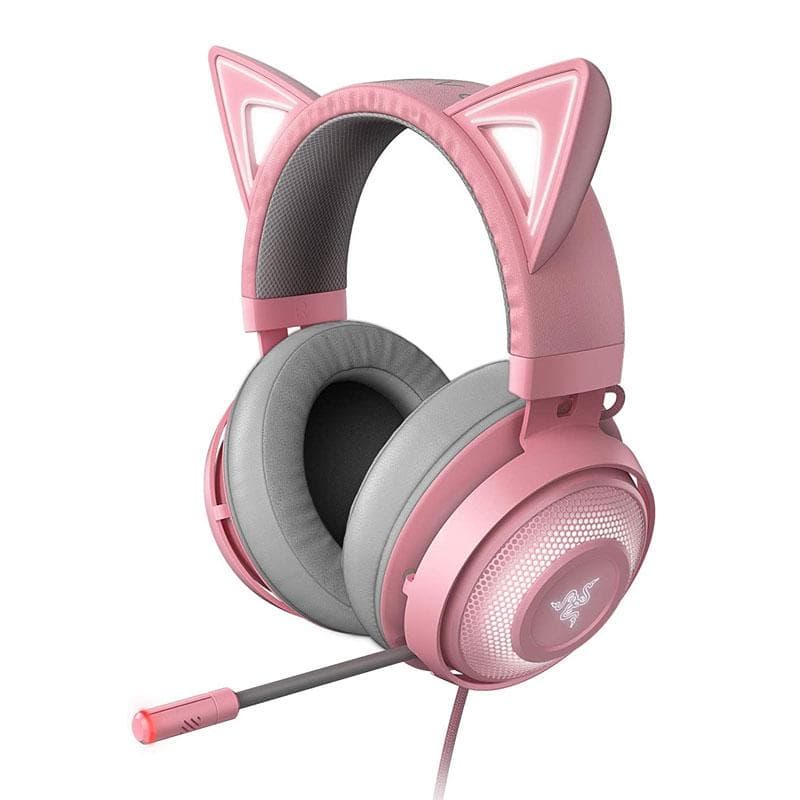 Casti Gaming Head-band Razer Kraken Kitty, Wired, noise-canceling, Roz
