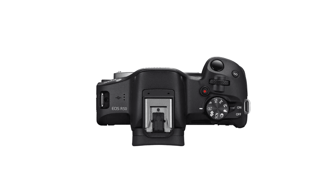 Aparat foto Canon Eos R50 BLACK KIT + Obiectiv RF-S18-45mm F4.5-6.3 IS STM, mirrorless, 24.2 Megapixeli, Procesor Digic X, Montura RF, Senzor APS-C 22.3 x 14.9mm, Aspect 3:2, Focalizare: Dual Pixel CMOS AF II, 100 % pe orizontală şi 100 % pe verticală (selectare automată), 90 % pe orizontală şi 100 — miniatură