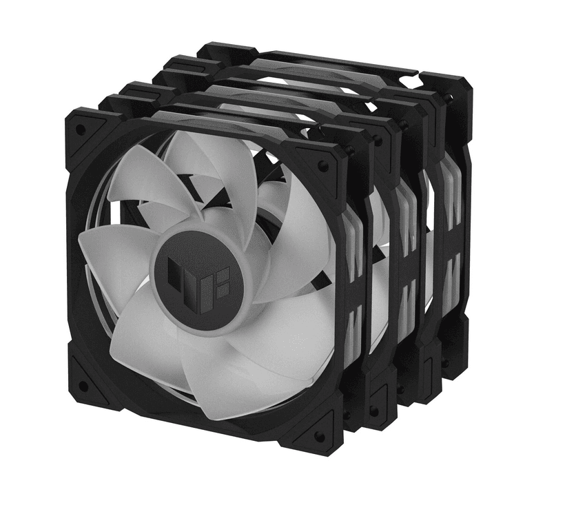 Ventilator Carcasa ASUS TUF GAMING TR120, 12 cm, 2000 RPM, 3 ventilatoare, RGB — miniatură