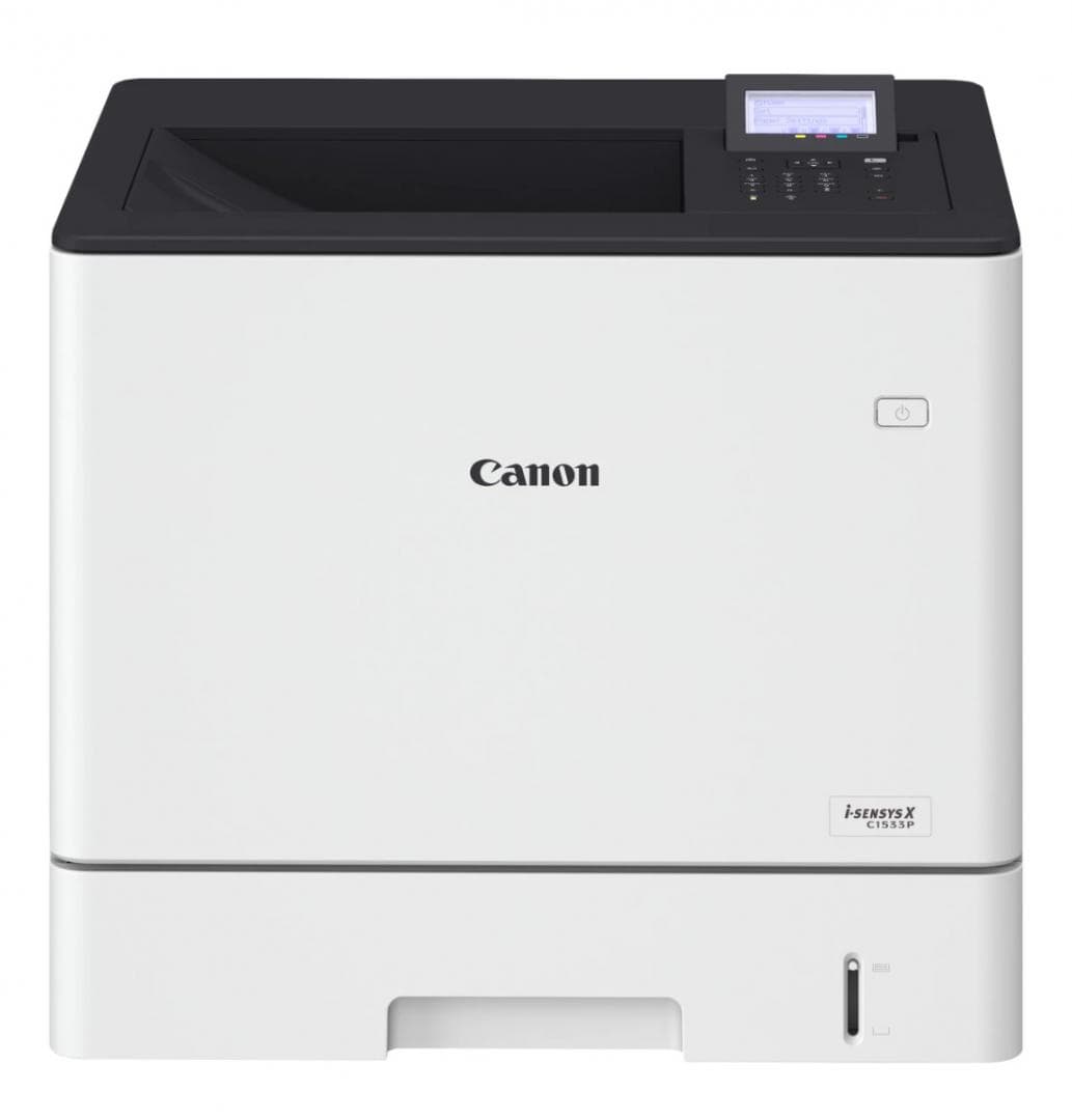 "Imprimanta laser color Canon i-SENSYS X C1538P II , dimensiune A4, Duplex,viteza max 38ppm, rezolutie 1200x1200dpi, procesor: 1.6gHZ X 2, memorie2Gb, Stocare: 32GB eMMC (disponibil 15GB), alimentare hartie standard:550 coli+100 manual feeder, max-2300 coli, limbaje de printare: UFRII, PCL 5e