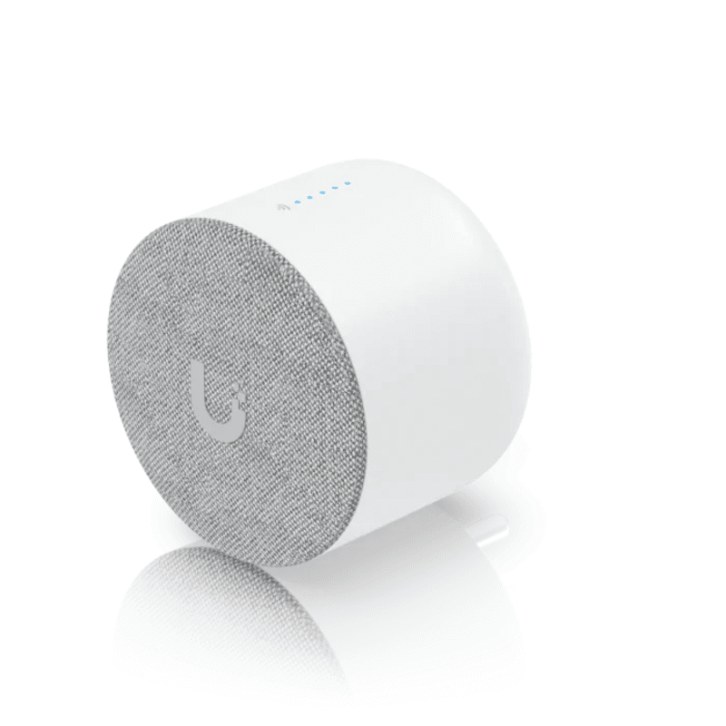 Ubiquiti Networks UP-CHIME-EU Grey, interfata WiFi 802.11 b/g/n, supported voltage range 100-240V, 50/60 Hz, dimenisuni Ø62 x 68.3 mm (Ø2.4 x 2.7"), White Wireless — miniatură