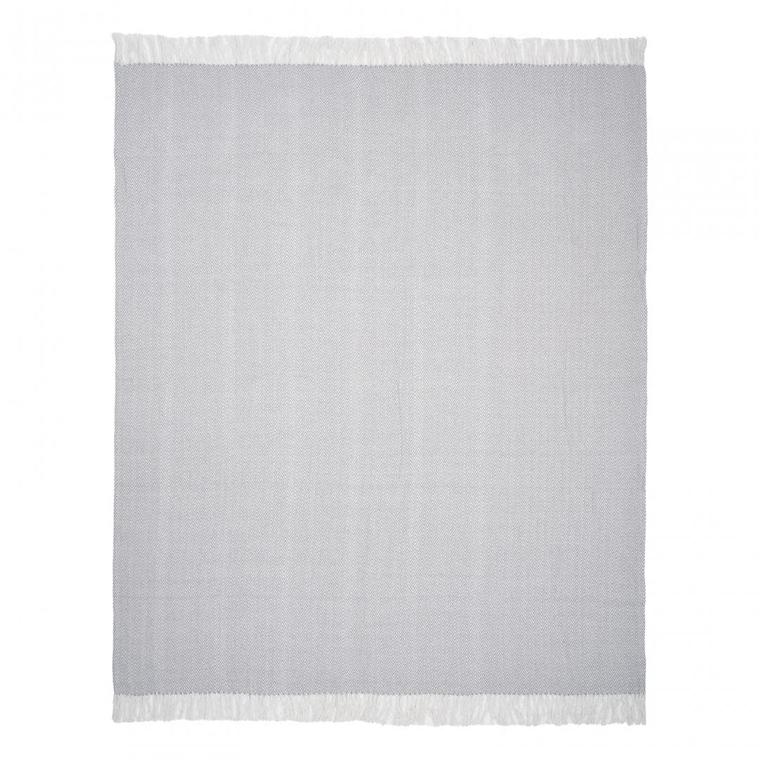 CUVERTURA PLED 200X220 CM ZAG GREY — miniatură