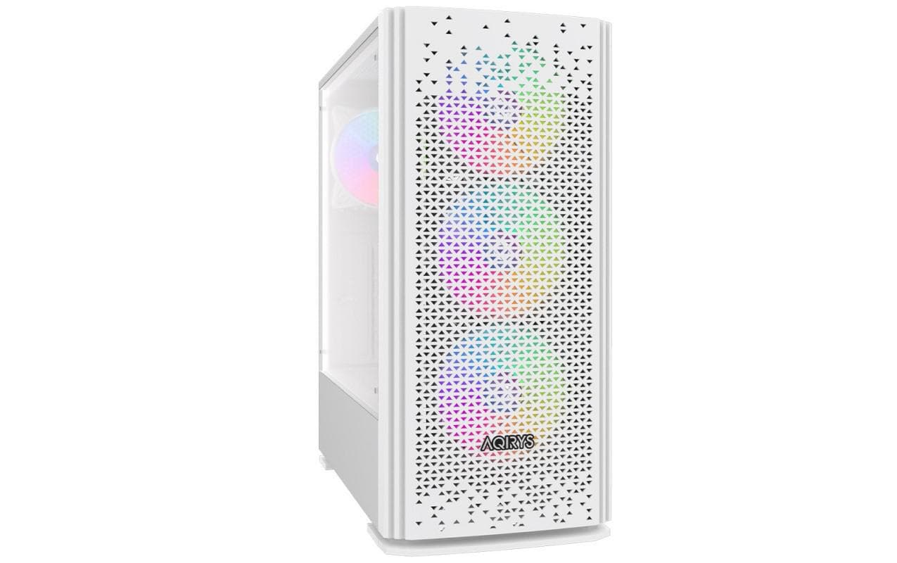 Carcasa AQIRYS Gacrux, RGB, Mid Tower, White — miniatură