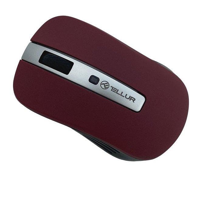 Mouse Wireless Tellur Basic, 1001 2000 dpi, Rosu — miniatură