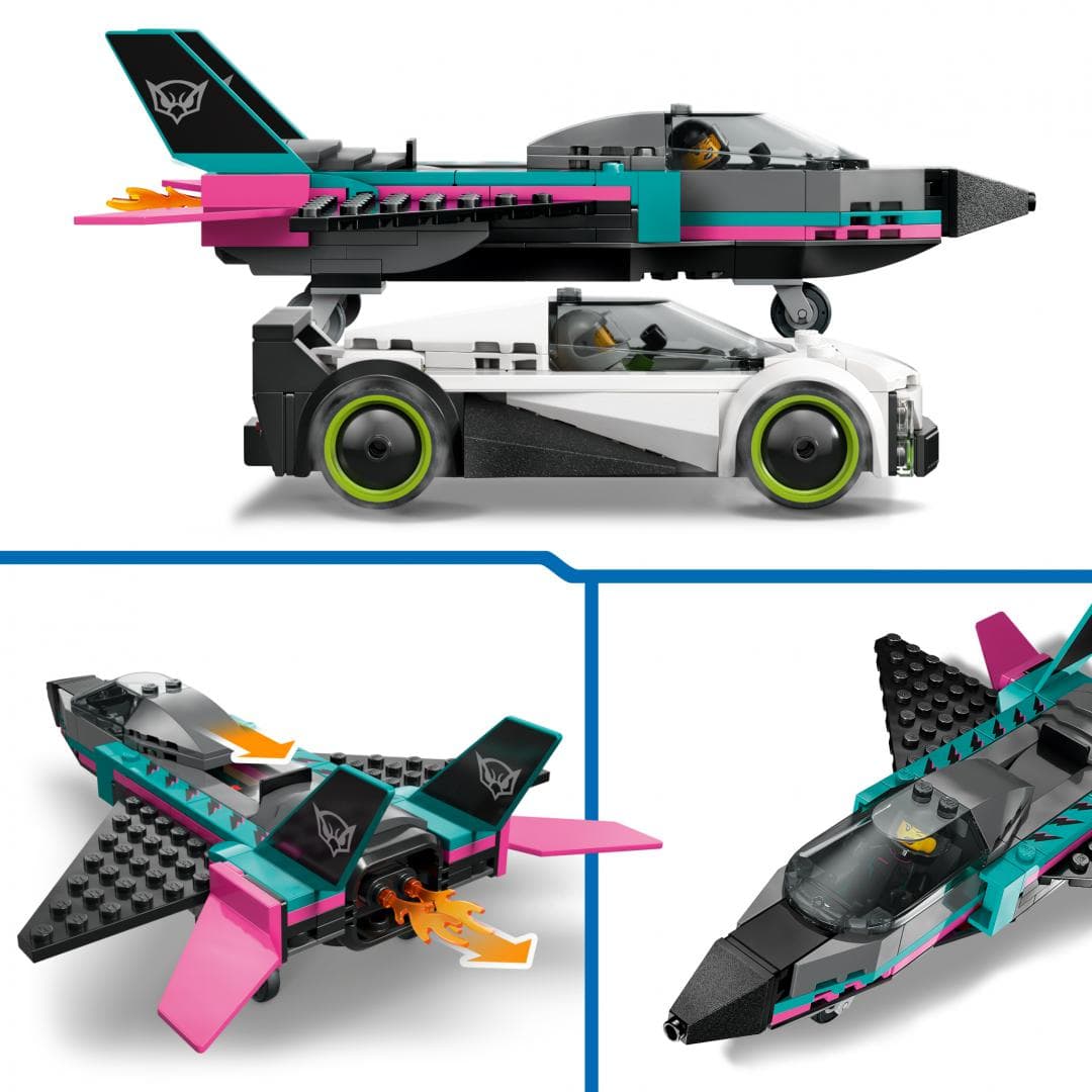 AVION CU REACTIE VS MASINA LEGO60489 — miniatură