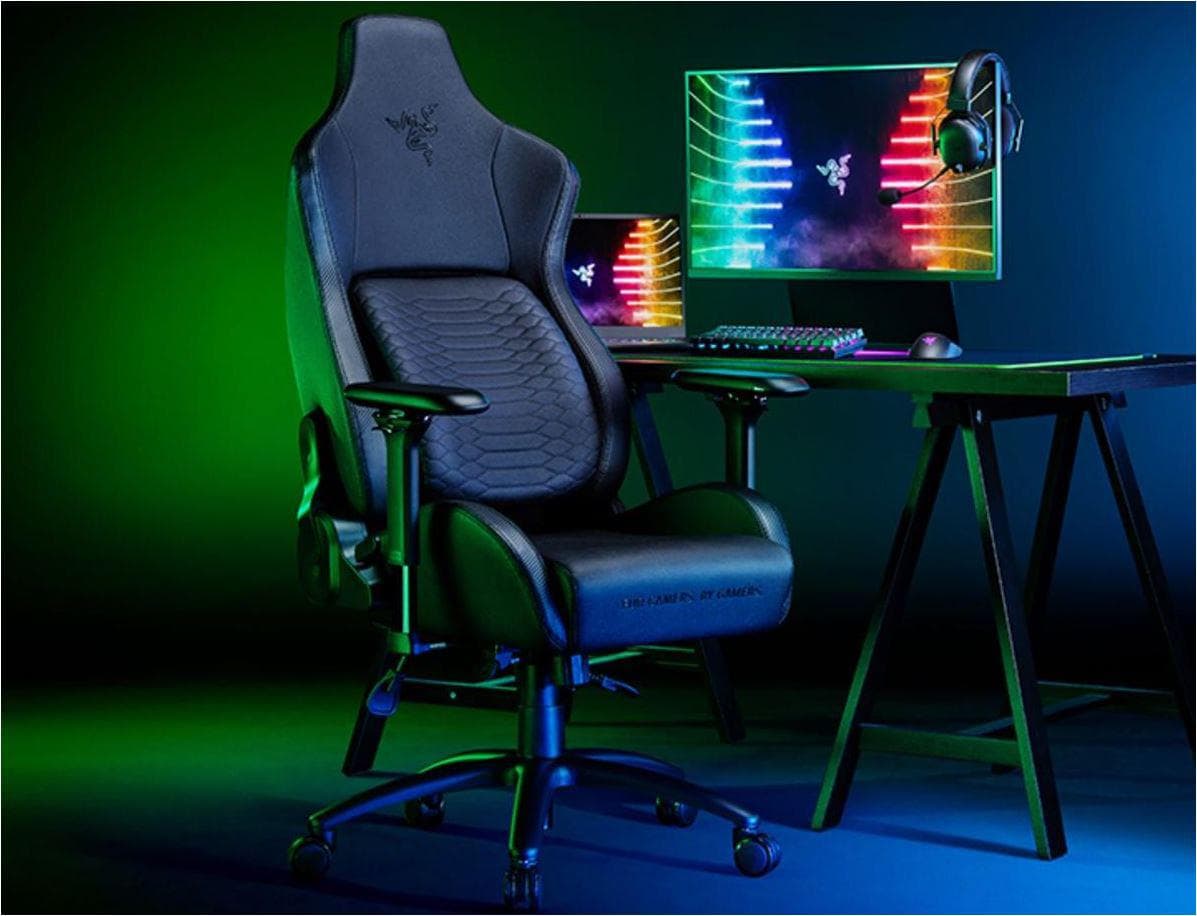 Razer Iskur Black Edition - Gaming Chair With Built In Lumbar Support