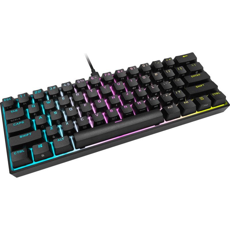 Tastatura Mecanica Gaming CORSAIR K65 RGB MINI, RGB, USB, negru — miniatură