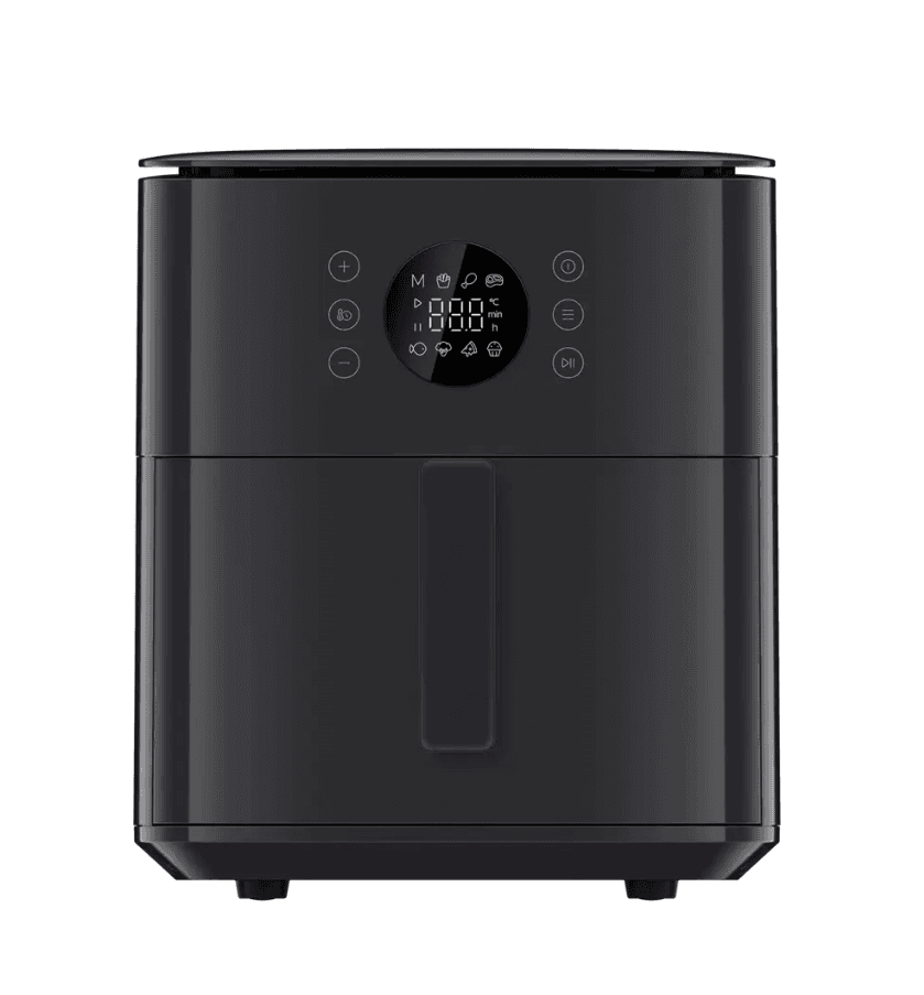 Xiaomi Air Fryer 6.5L. Product type: Hot air fryer, Capacity: 6.5 L, Temperature (min): 40 °C. Construction type: Single, Product colour: Black, Control type: Rotary. Display type: OLED. Power: 1700 W, AC input voltage: 220 - 240 V, AC input frequency: 50 / 60 Hz. Width: 389 mm, Depth: 287 mm