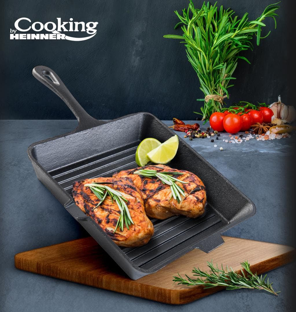 TIGAIE GRILL FONTA PURA, 25 X 4.7 CM, COOKING BY HEINNER — miniatură