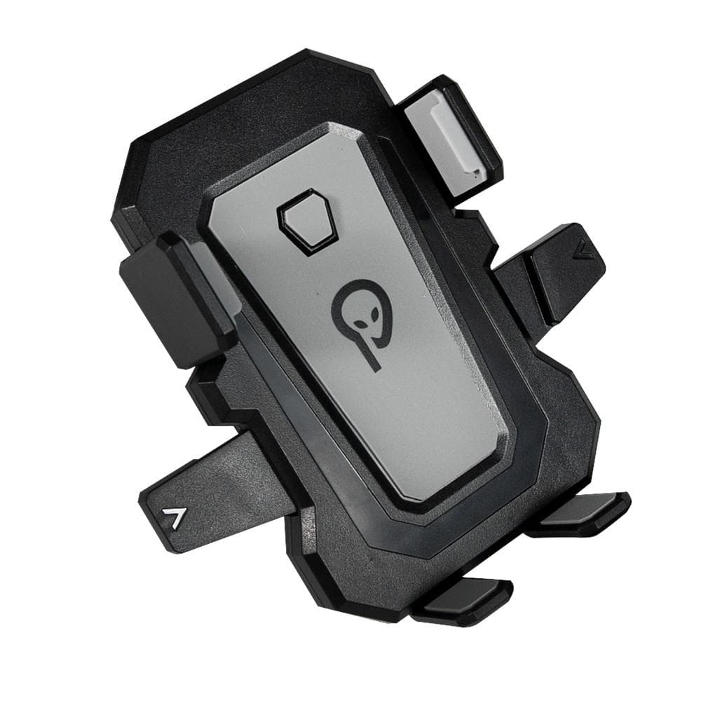 Suport auto SPACER pt. SmartPhone, fixare pe bord sau geam prin ventuza, brat telescopic, sistem auto-lock, rotire 360 grade, negru — miniatură