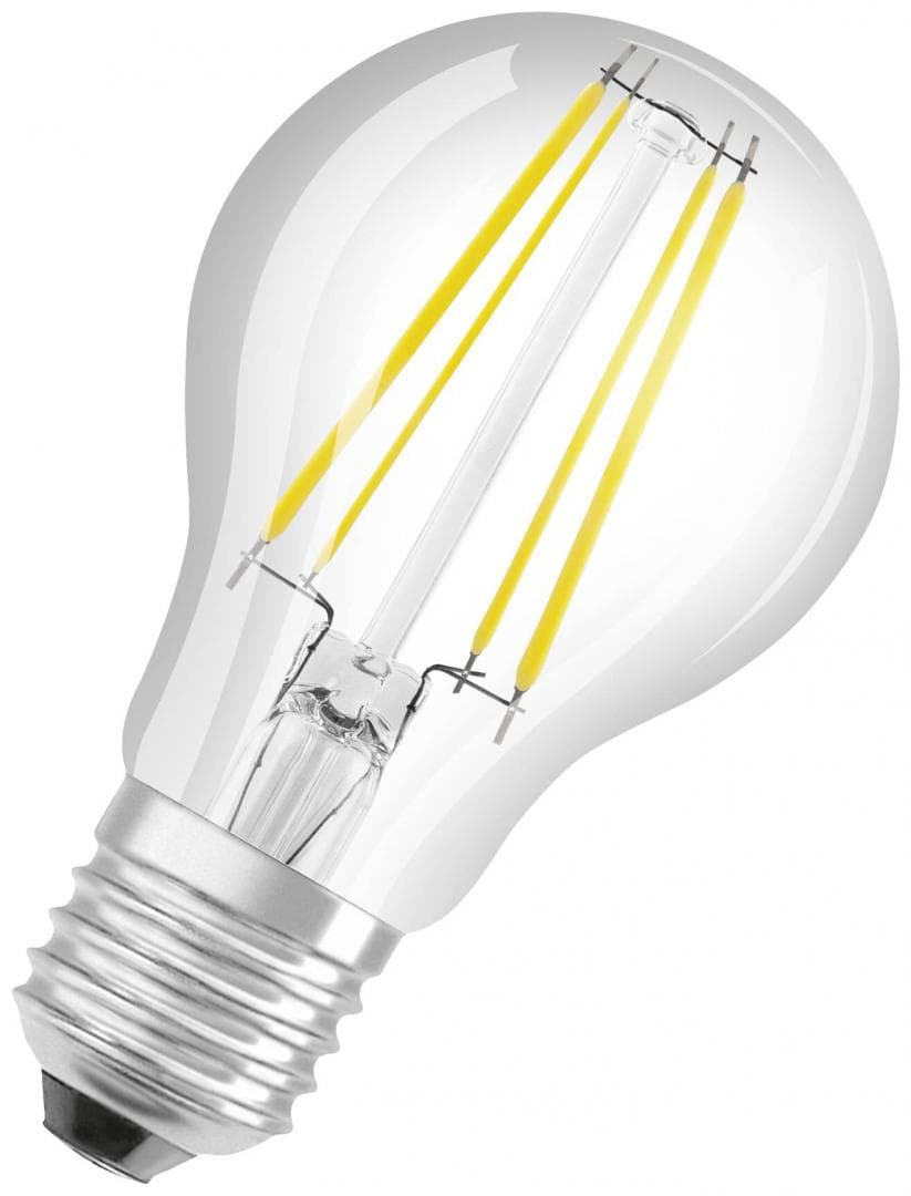 Bec LED Osram Classic A60, Ultra Efficient Light, E27, 2.5W (40W), 525 lm, lumina calda (3000K), cu filament — miniatură