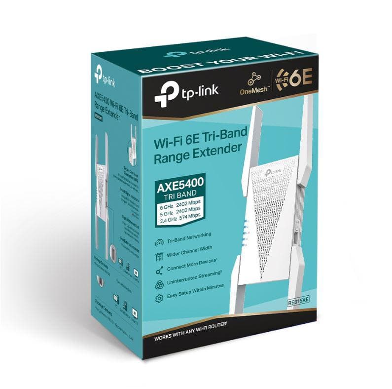 Range Extender TP-Link RE815XE, Gigabit, Triple - band, WiFi 6 - AX — miniatură
