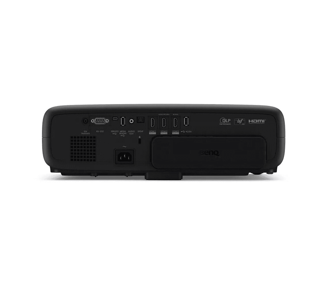 Videoproiector BenQ W4100I, 4K UHD home cinema, 3.200 lumeni, 16:9, 3.000.000:1, 4LED 20.000- 30.000 ore, zoom 1.3x, HDMI, USB tip A, USB tip mini B, RS232, Declanşator c.c. 12V (mufă 3,5mm), boxa 5W, S/PDIF, Dongle Android TV QS02 inclus, telecomanda cu baterii incluse, capac lentila inclus — miniatură