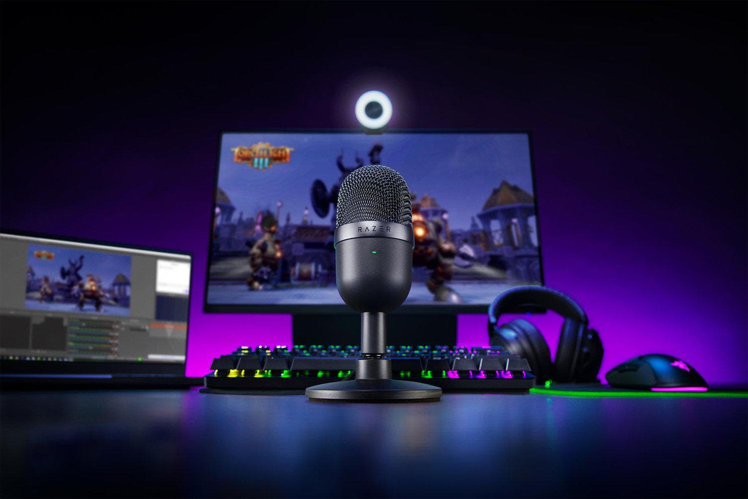 Microfon Razer Seiren Mini, tip Condenser, USB, Noise Reduction — miniatură