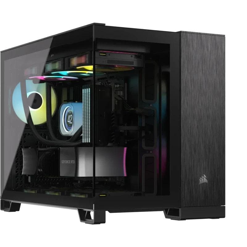 Carcasa CORSAIR 2500X, RGB, Mid Tower, Black
