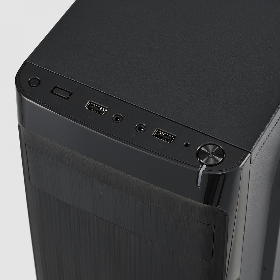 Carcasa PC Serioux CLASSIC, fara sursa, Middle Tower, ATX, black — miniatură