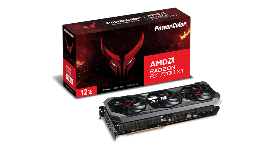 Placa video PowerColor Radeon RX 7700 XT, 12GB GDDR6, PCI Express 4.0, 192bit