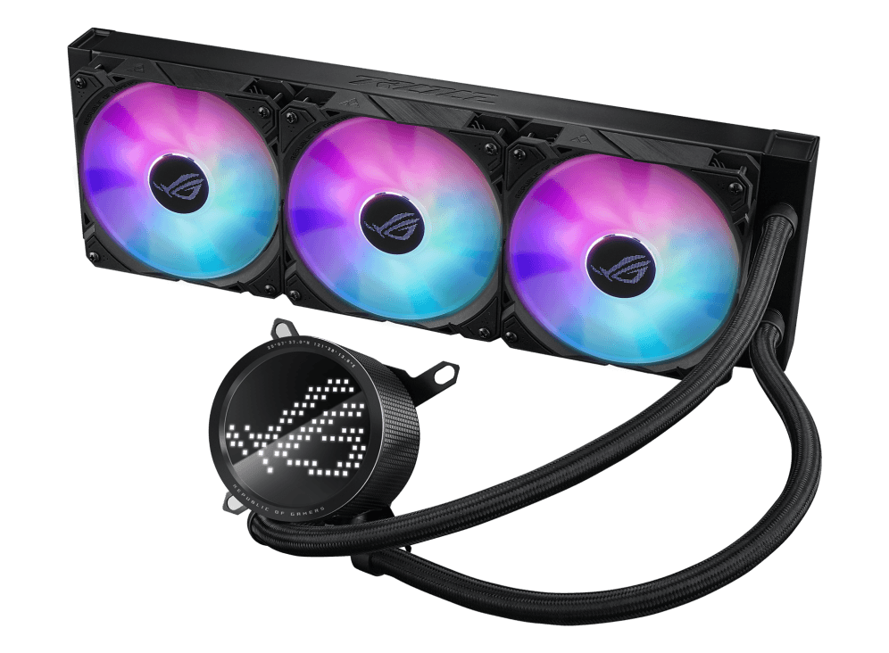 Cooler Procesor ASUS ROG Ryuo III 360 ARGB, Lichid, 12 cm, 3 ventilatoare, aRGB — miniatură