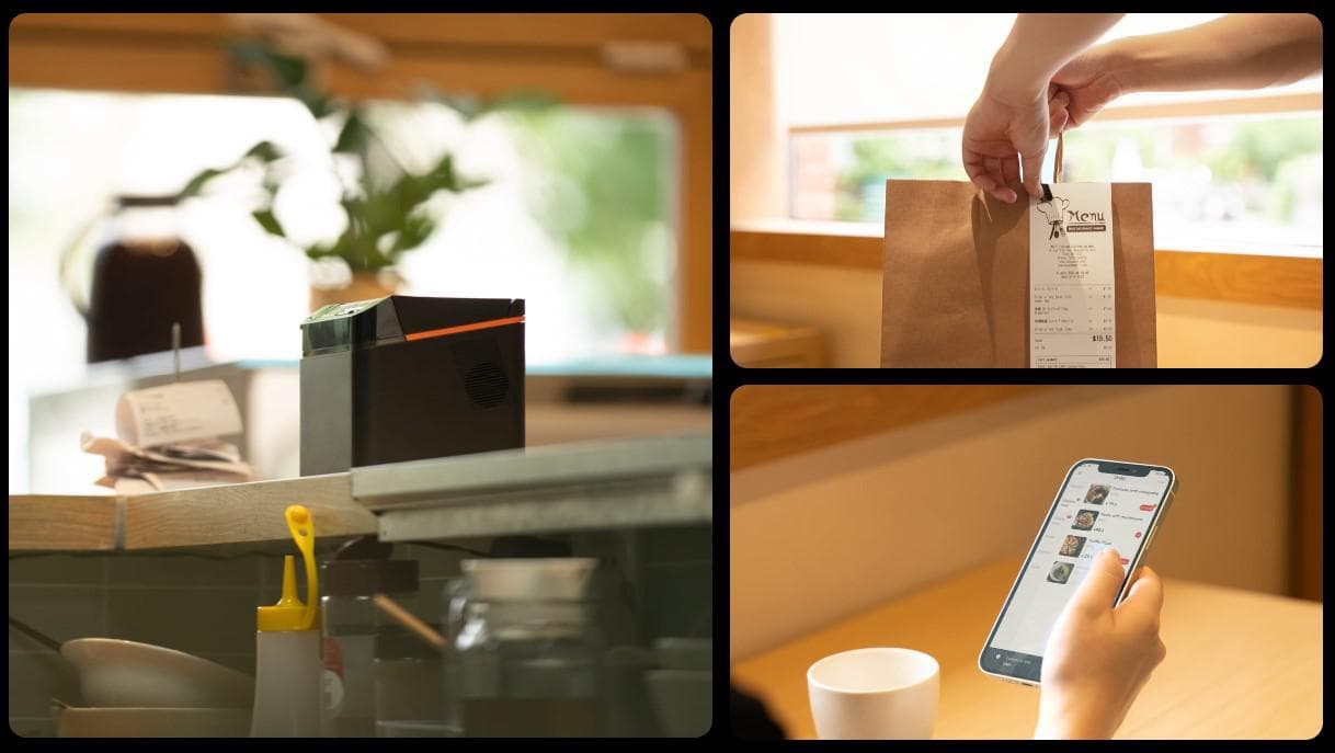 SUNMI Kitchen Cloud Printer 80mm EN (USB, LAN, EU Adapter) — miniatură