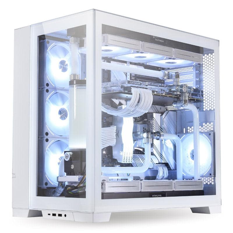 Carcasa LIAN LI Dynamic EVO Snow, RGB, Mid Tower, White — miniatură
