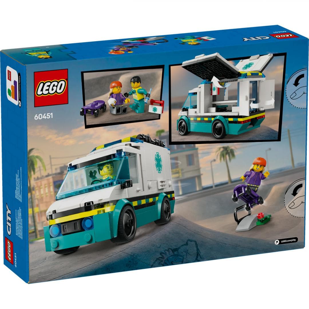 AMBULANTA DE URGENTE, LEGO 60451 — miniatură