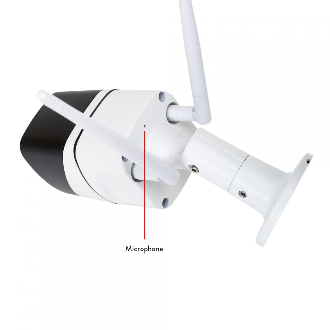 Camera supraveghere video PNI IP649 cu IP, 2MP 1080P, WiFi, slot card micro SD, compatibila cu aplicatia Tuya Smart, Culoare: Alb / Negru, Senzor imagine:1/2.9" CMOS F37, Rezolutie: 1080P (1920 x 1080), Tip lentila: f:3.6mm, Compresie imagine: H.264+, Microfon integrat, Difuzor integrat, 1 X 10/100 — miniatură