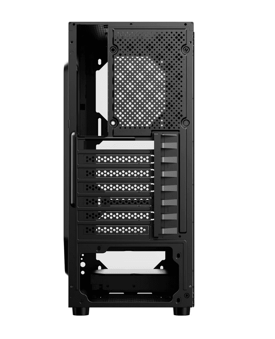 Carcasa PRO GAMING ELEMENT, RGB, Mid Tower, Black — miniatură
