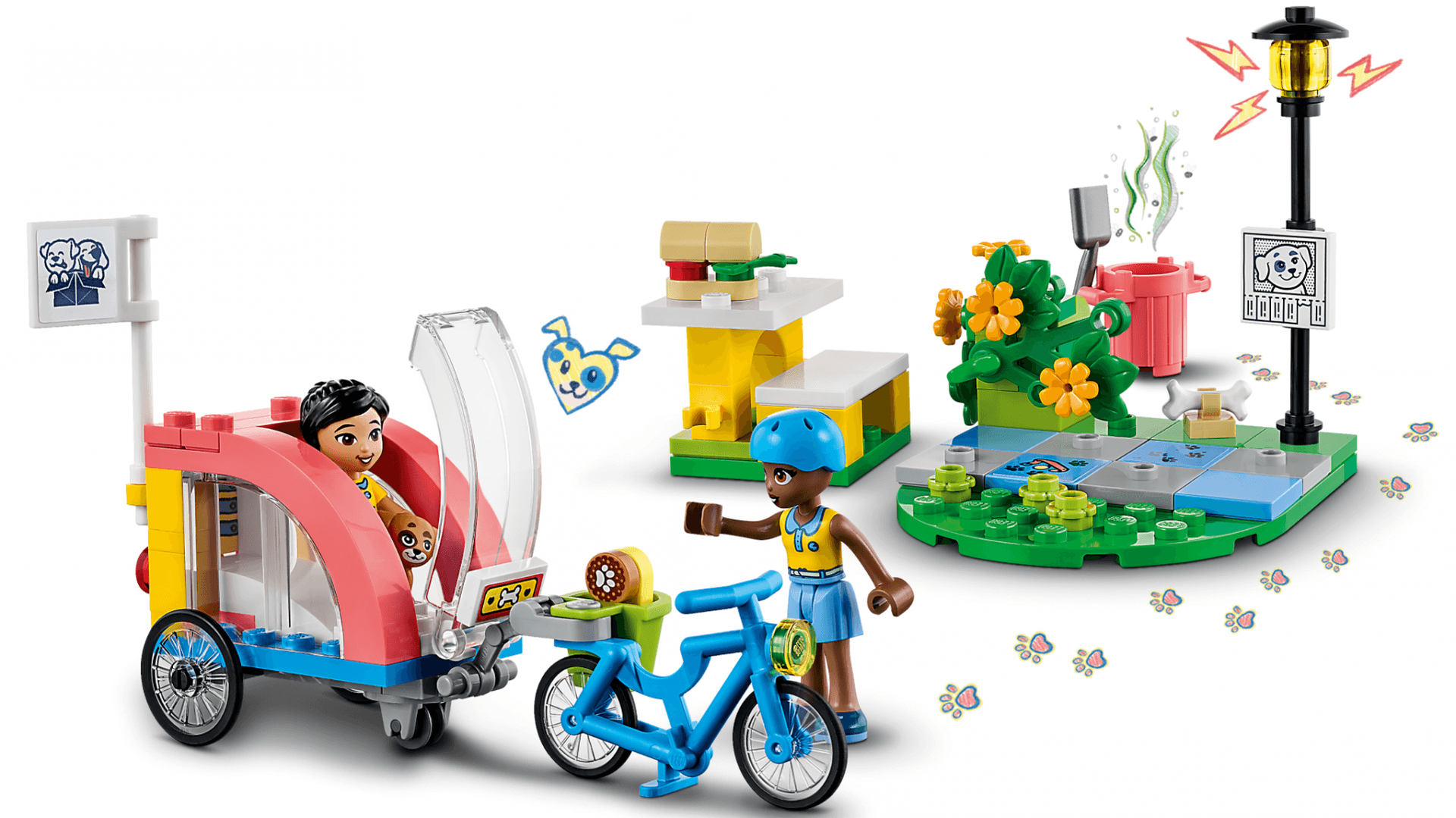BICICLETA PT.SALVAREA CAINILOR,LEGO41738 — miniatură