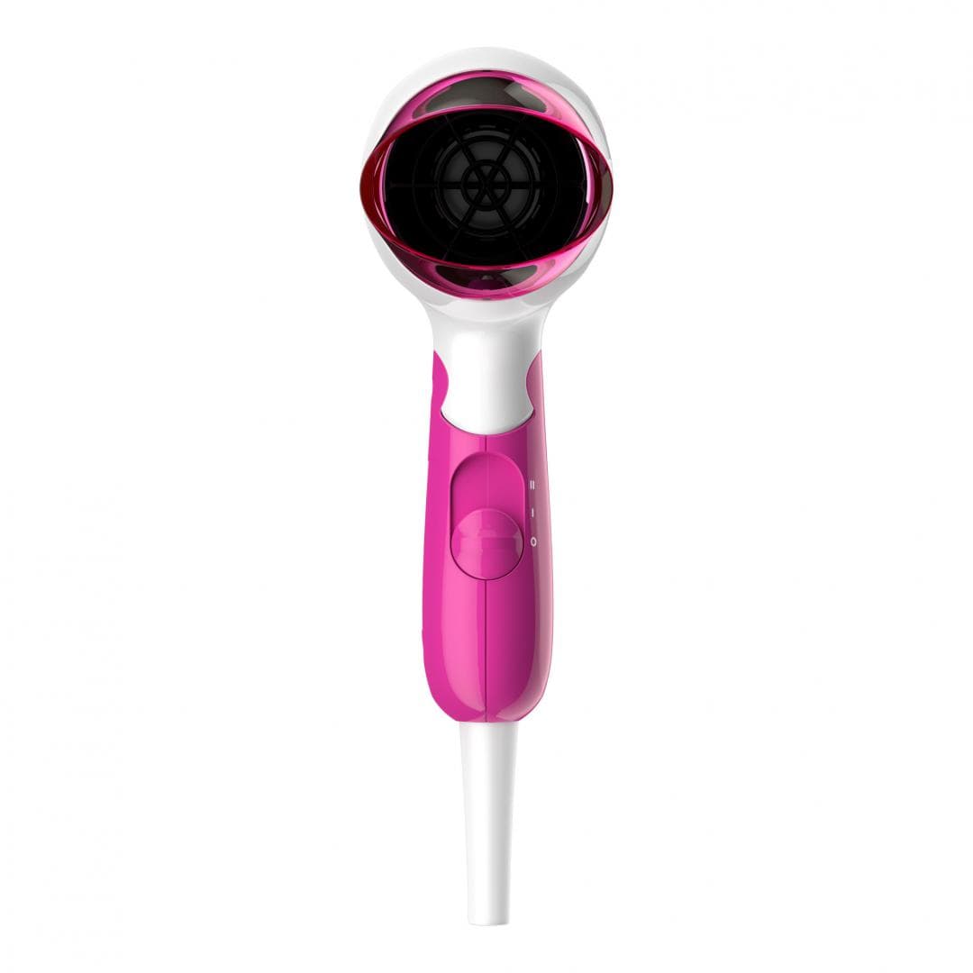 Uscator de par PHILIPS SalonDry Compact BHD003/00,1400 W, Pliabil, Alb/Roz, L x A x I (mm) 77x114x220 — miniatură