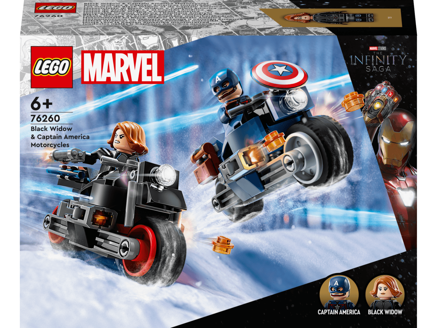 MOTO.BLACK WIDOW&C. AMERICA, 76260 LEGO — miniatură