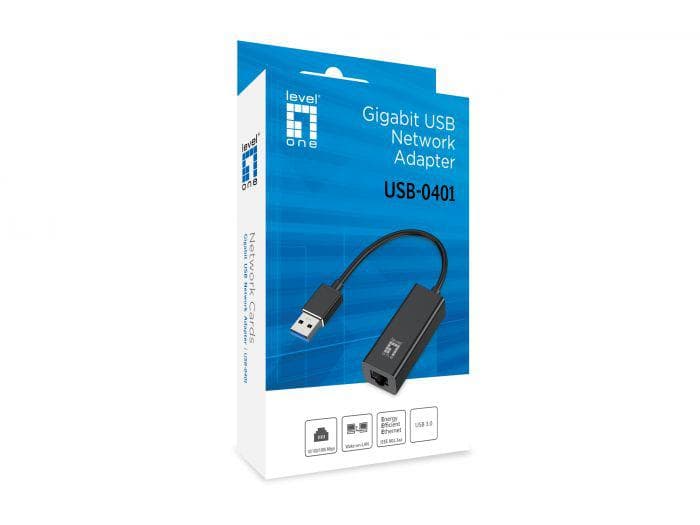 USB Adapter LevelOne USB-0401, Gigabit, Single - Band