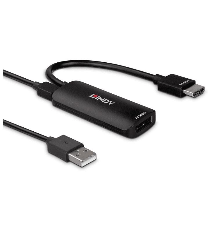 Convertor Lindy HDMI 4K60 la DisplayPort 1.2 — miniatură