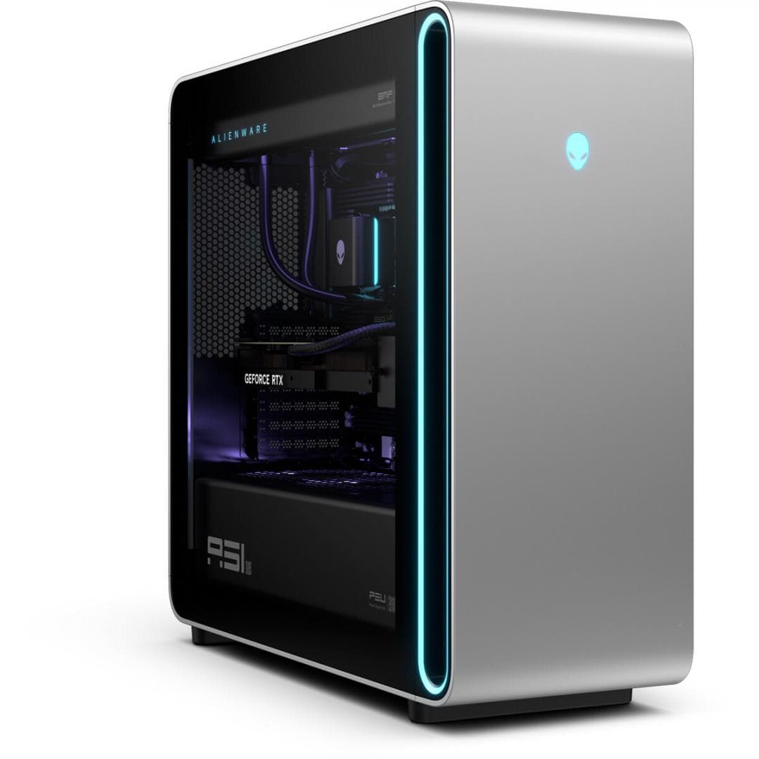 Desktop Gaming Dell Alienware Area-51 AAT2250 cu procesor Intel Core Ultra 7 265K pana la 5.5 GHz, 64 GB DDR5, 3TB SSD, RTX 5080, Windows 11 Pro, Silver — miniatură