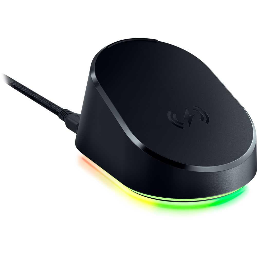 Mouse Razer Dock Pro, iluminare Razer Chroma™ RGB, Built-in Razer™ HyperPolling 8K Hz, compatibil Basilisk V3 Pro, Cobra Pro and Naga V2 Pro, negru