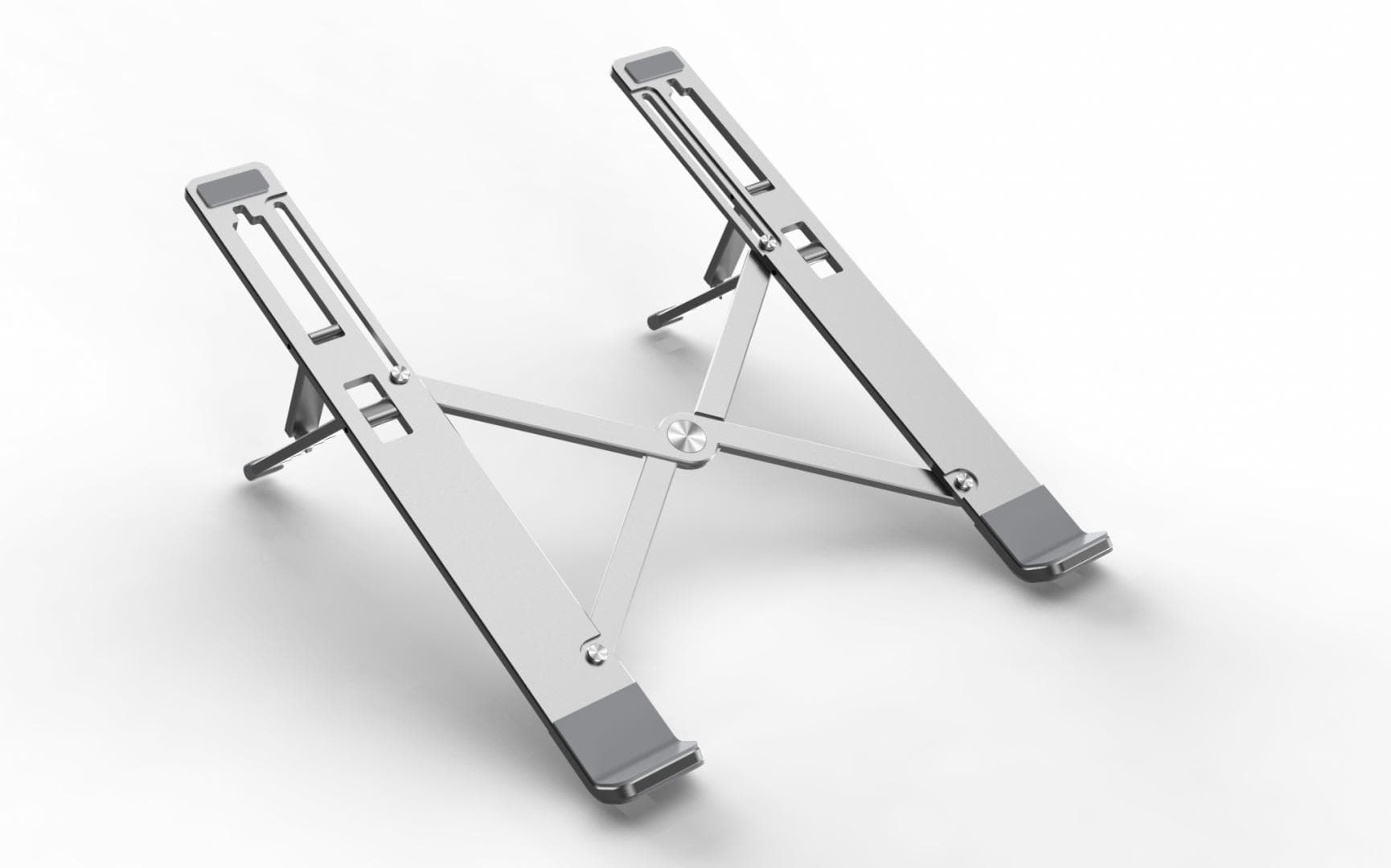 Suport laptop Serioux, SRXNCPU6L, material aluminiu, dimensiune deschisă: 197x245x4mm,dimensiune pliată: 60 x 245 x 4mm, grosime: 4mm, greutate: 215g, dimensiune compatibilă: până la 15.6 ", culoare argintiu, 5 unghiuri ajustabile — miniatură