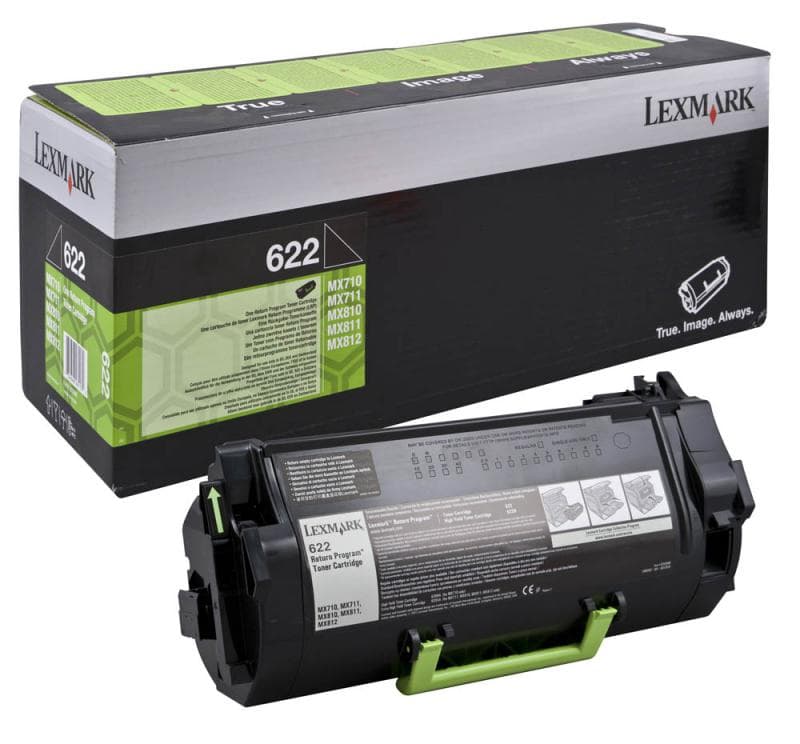 Toner LEXMARK 622 R, Black