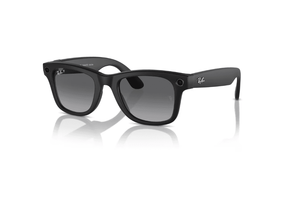 RayBan Meta Wayfarer Matte Black/Gradient Graphite Polarized