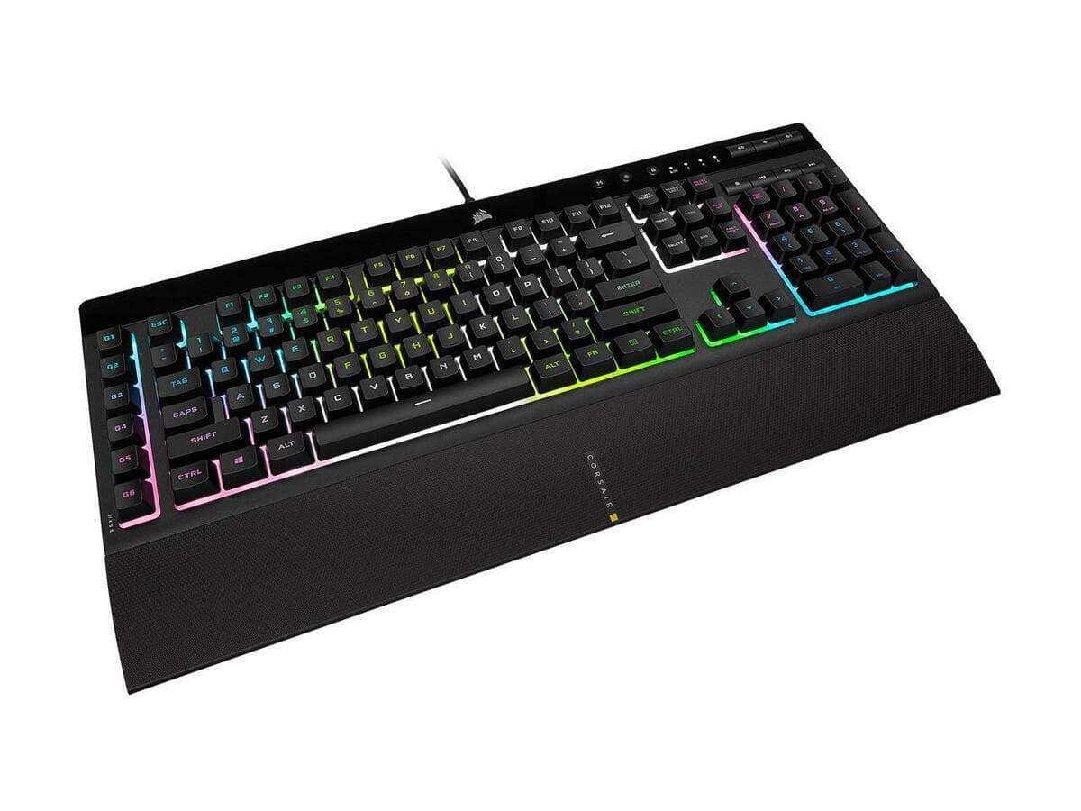 Tastatura Mecanica Gaming CORSAIR K55 RGB PRO XT, RGB, USB, Negru — miniatură