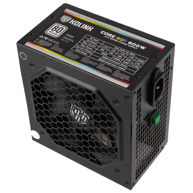 Sursa Kolink Core RGB, 80 PLUS, RGB, 600W — miniatură