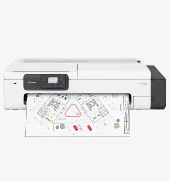 CANON TC-21 M LARGE FORMAT MFP 24", 4 culori BK/C/M/Y, Rezolutie printare: 2,400 x 1,200 dpi, Memorie: 1GB, Interfata: USB, Retea, Wi-FI, Apple AirPrint, Mopria, Chrome OS, Scanner CIS, Rezolutie scanare: 1200 x 2400 dpi, 16bit, dimensiune max: A4, Grosime hartie: 0.08mm - 0.28mm, Lungime maxima