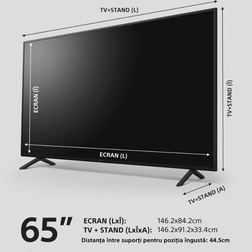 Televizor Sony BRAVIA LED 65X75WL, 164 cm, Smart Google TV, 4K Ultra HD, Clasa F (Model 2023) — miniatură