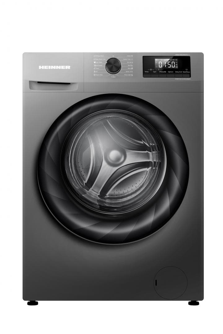 Masina de spalat rufe HEINNER HWM-H9014INVTA+++, 9 kg, 1400 rpm, Clasa: A, Gri Titanium — miniatură