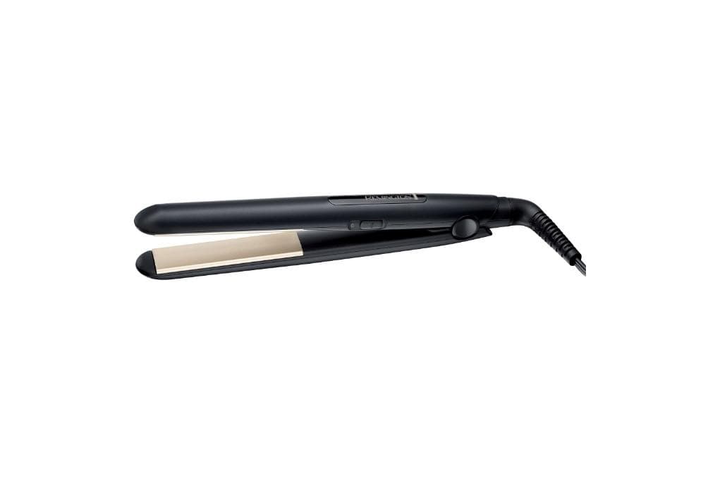 Placa de indreptat parul Remington Ceramic Slim S1510, Invelis ceramic, Temperatura 220 ºC, Negru