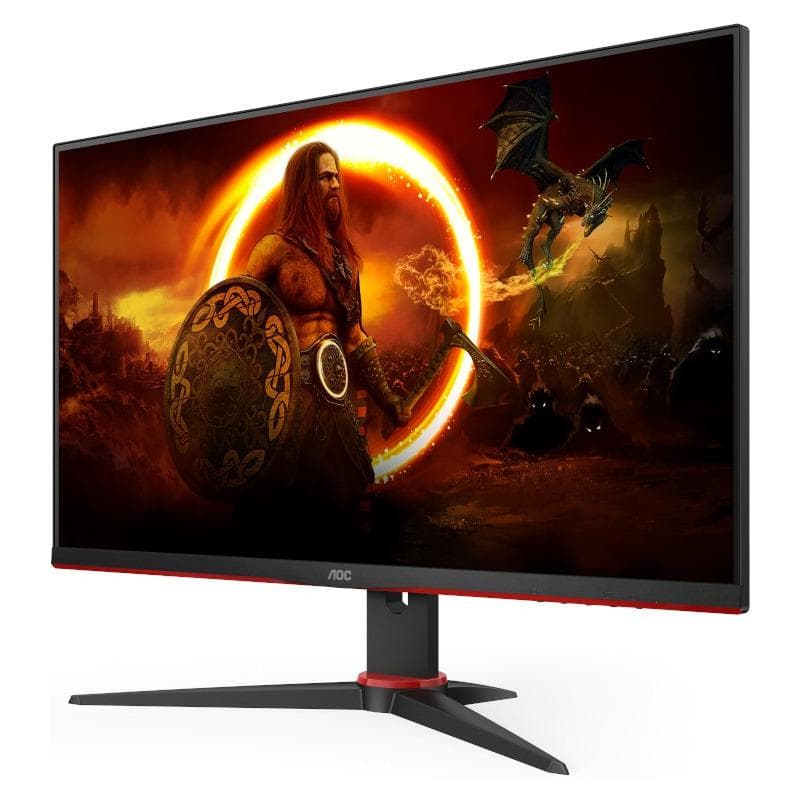 Monitor Gaming AOC 24G2ZE/BK, 23.8", 1920 x 1080 pixeli, Black, Red — miniatură