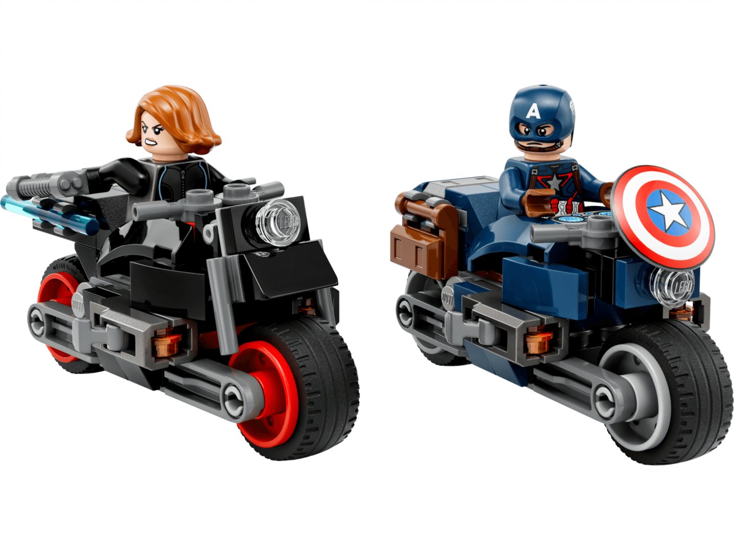 MOTO.BLACK WIDOW&C. AMERICA, 76260 LEGO — miniatură