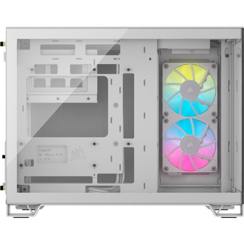 Carcasa CORSAIR 2500X RGB, RGB, Mini Tower, White — miniatură